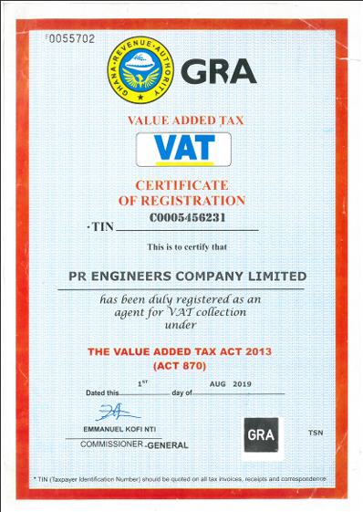 VAT Certificate